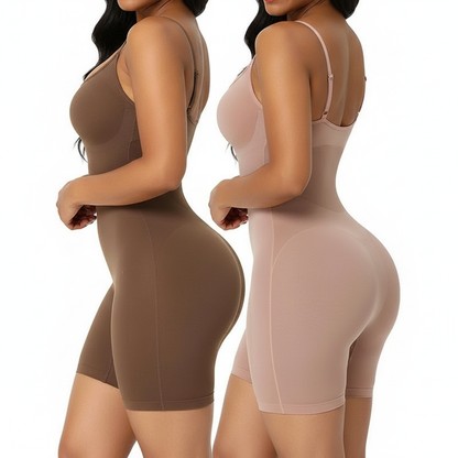 Women Waist Trainer Butt Lifter Seamless Bodysuit Shapewear Body Shaper Strappy-Back Chest Enhancing Corrective Underwear Corset